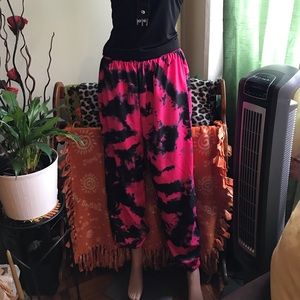Hot Pink and Black Pant